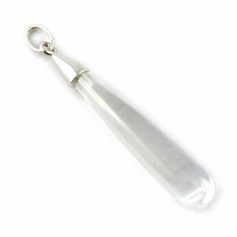 Pendentif Argent 'Unique' Blanc - [E9590]